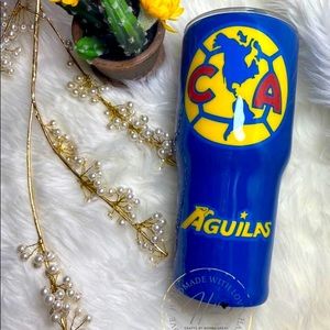 Club America 30oz Custom Glitter tumbler